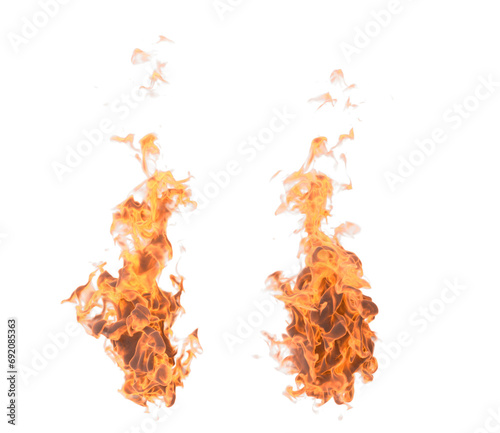 fire and flames on transparent background