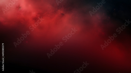 A vibrant red and black background, dotted with ethereal white stars, evokes a sense of otherworldly beauty in the dark expanse of the night sky