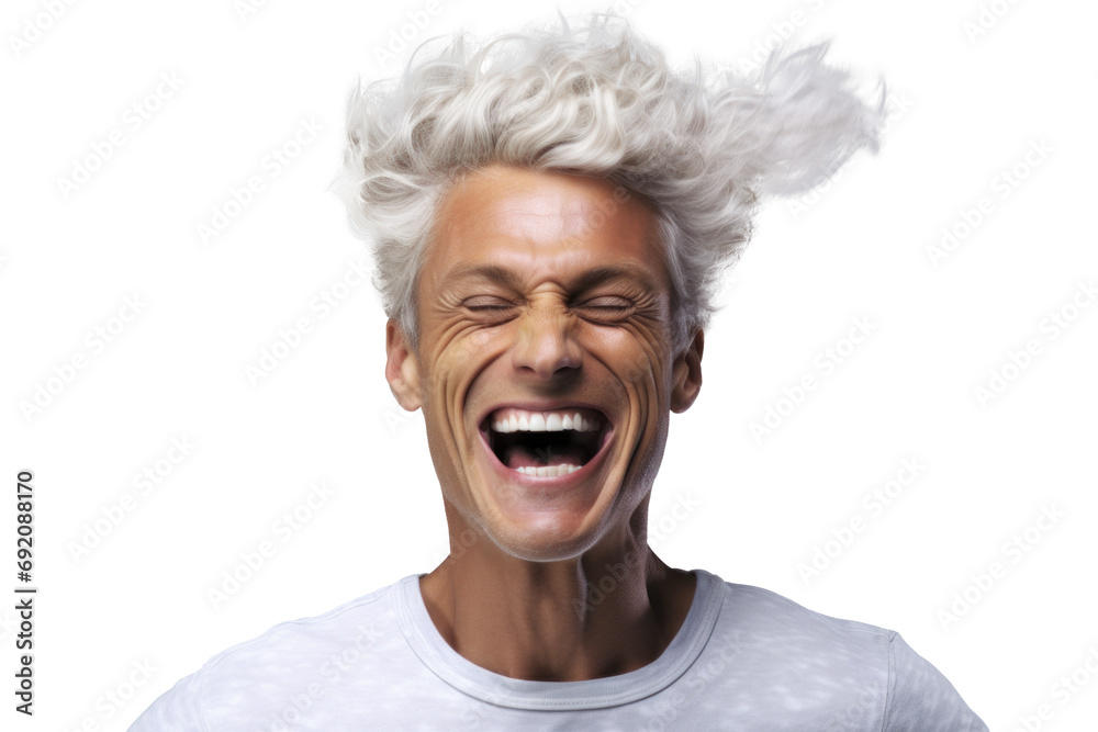 Handsome Man Laughing - Fashion Beauty Portrait Handsome Man Laughing - Fashion Beauty Portrait