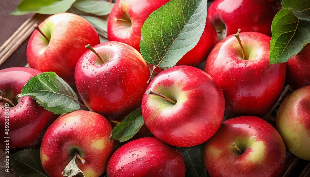Fresh ripe red apples as background Fresh ripe red apples as background