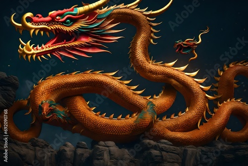 chinese dragon statue © Nauman