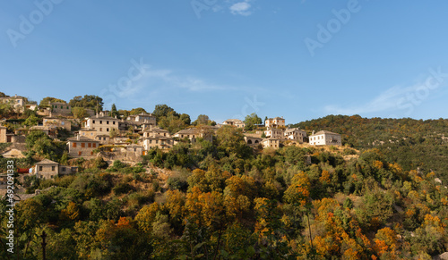 Traditional village of Vitsa in Central Zagori, Epirus region, in the Ioannina regional unit in Greece. photo