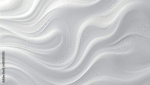Fotografia Stylish white seamless wave texture pattern background in monochromatic white co