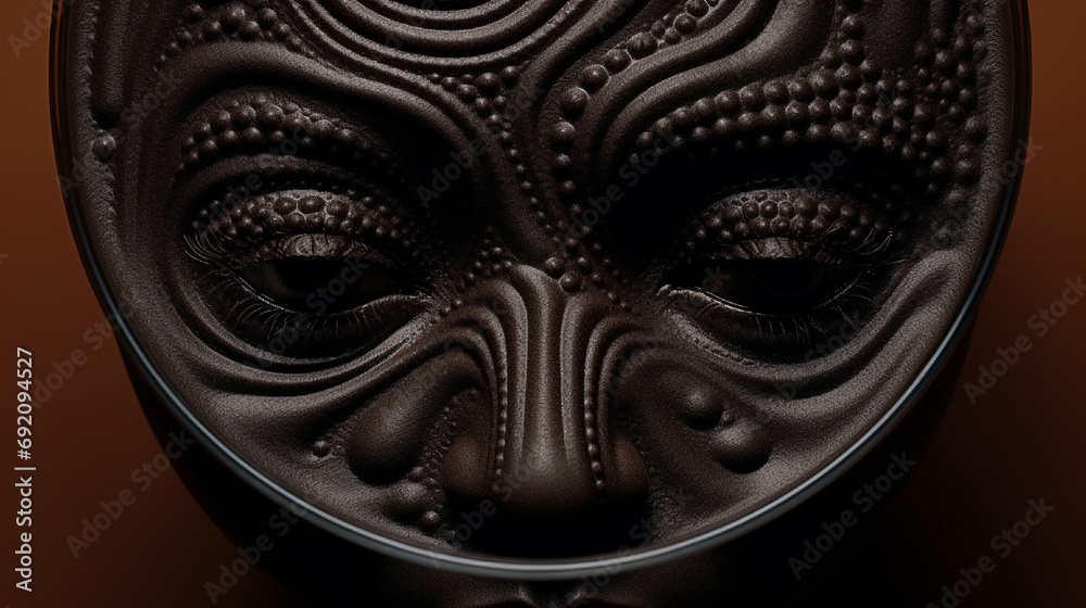 A close-up of a porter beer's rich, creamy head, with a contrast of dark liquid and light froth. A close-up of a porter beer's rich, creamy head, with a contrast of dark liquid and light froth.