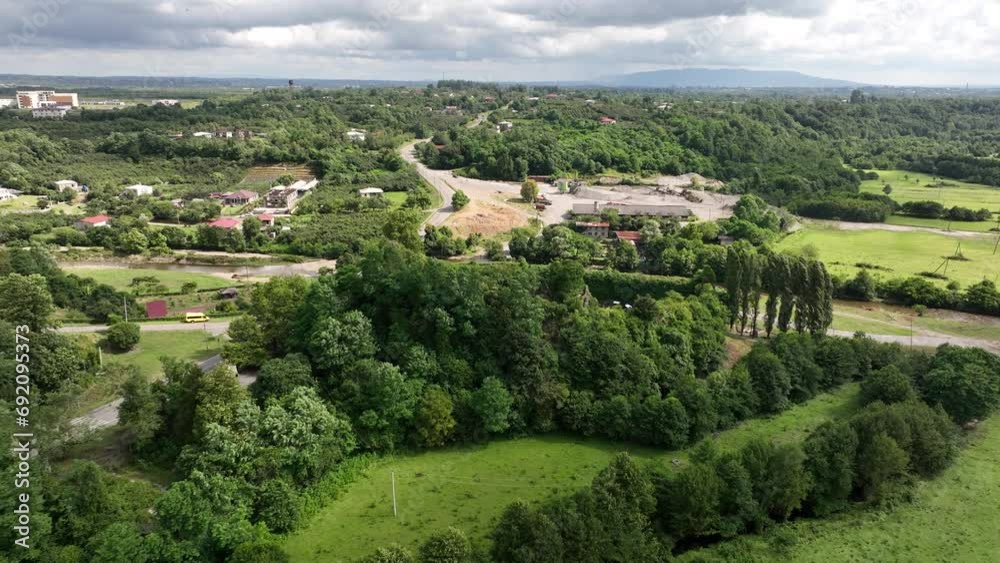 Aerial view of Rukhi Fortress Located in the village of Rukhi in Samegrelo’s Zugdidi Municipality Aerial view of Rukhi Fortress Located in the village of Rukhi in Samegrelo’s Zugdidi Municipality