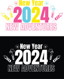 new year t shirt design 2024