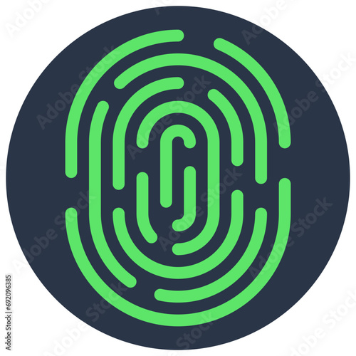 Biometrics Thumb Print Icon