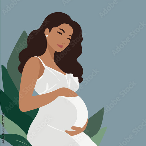 beautiful pregnant woman