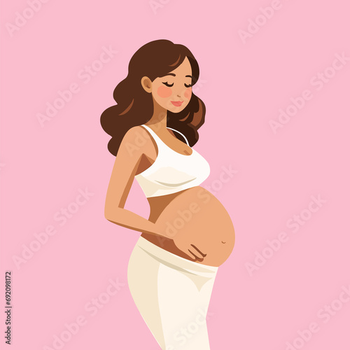 beautiful pregnant woman