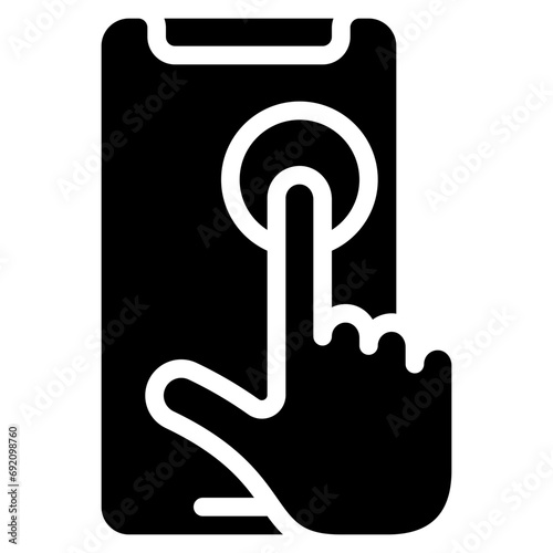 Press Mobile Phone Icon