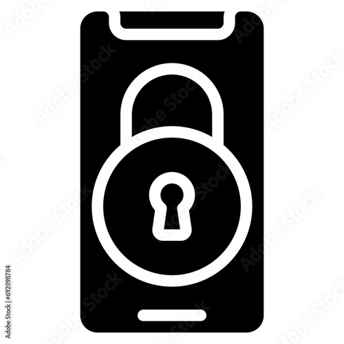 Mobile Phone Secure Lock Icon