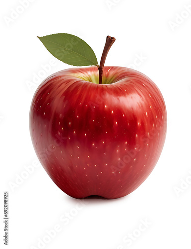 red apple isolated on white, png