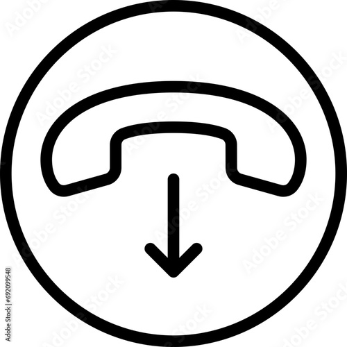 Hang Up Call Button Icon