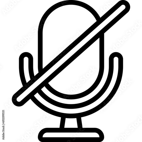 Mute Microphone Icon