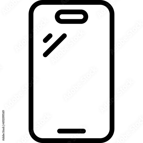Smart Phone Oval Notch Icon