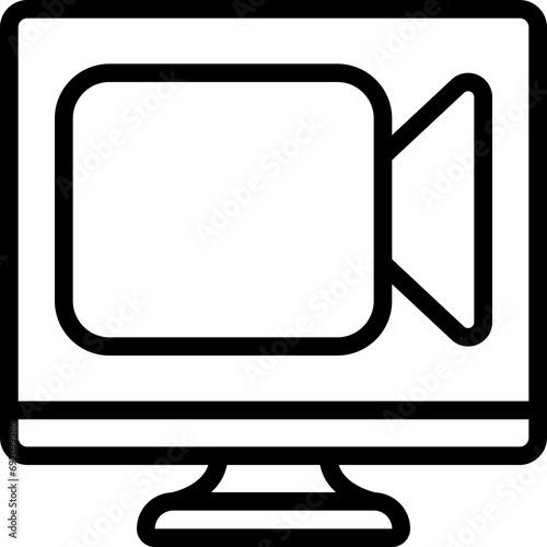 Computer Video Call Icon