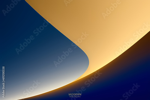 Modern colorful abstract gold background with wave lines. vector illustration design. for presentation background  brochure  card  flyer  brochure  banner  poster.