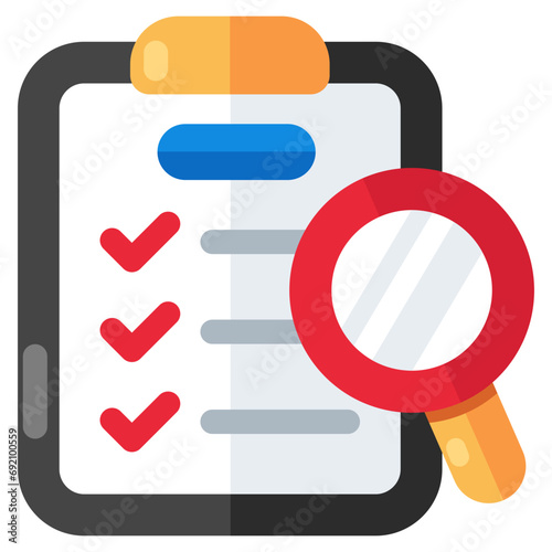 Perfect design icon of search list