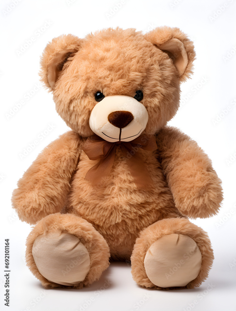 isolated teddy bear on a white background