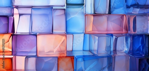 A colored glass background that is abstract.