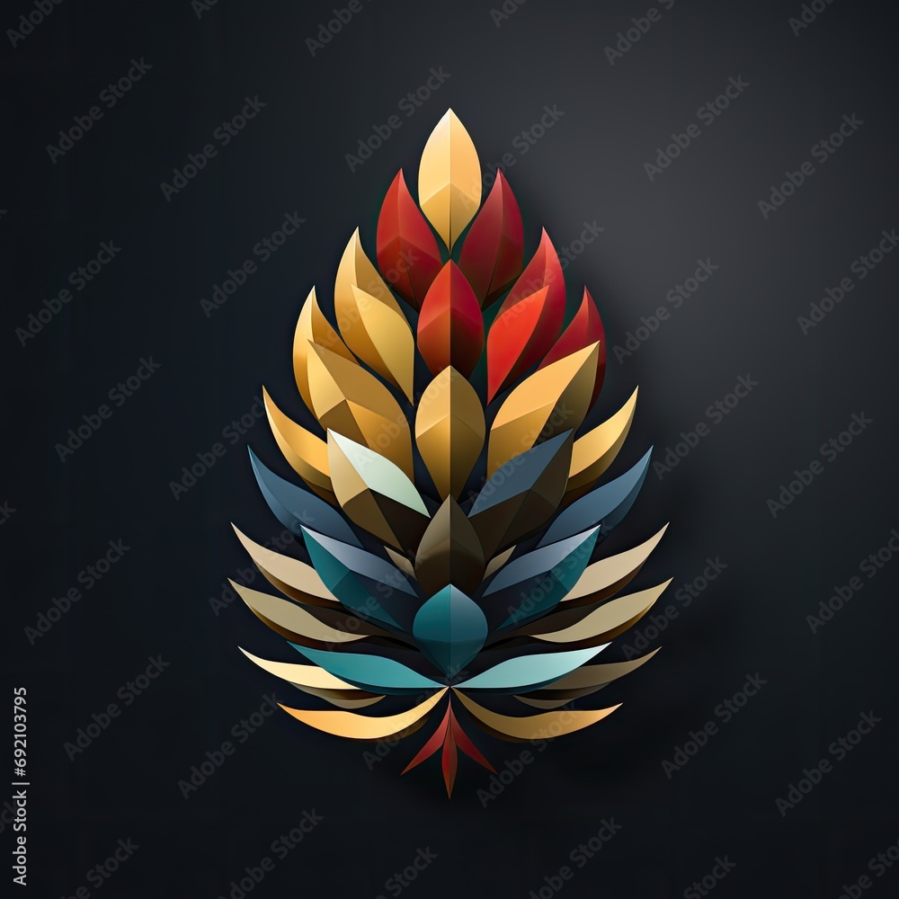 elegant artistic pinecone logo template elegant artistic pinecone logo template