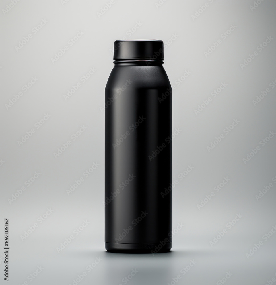 black juice bottle mockup