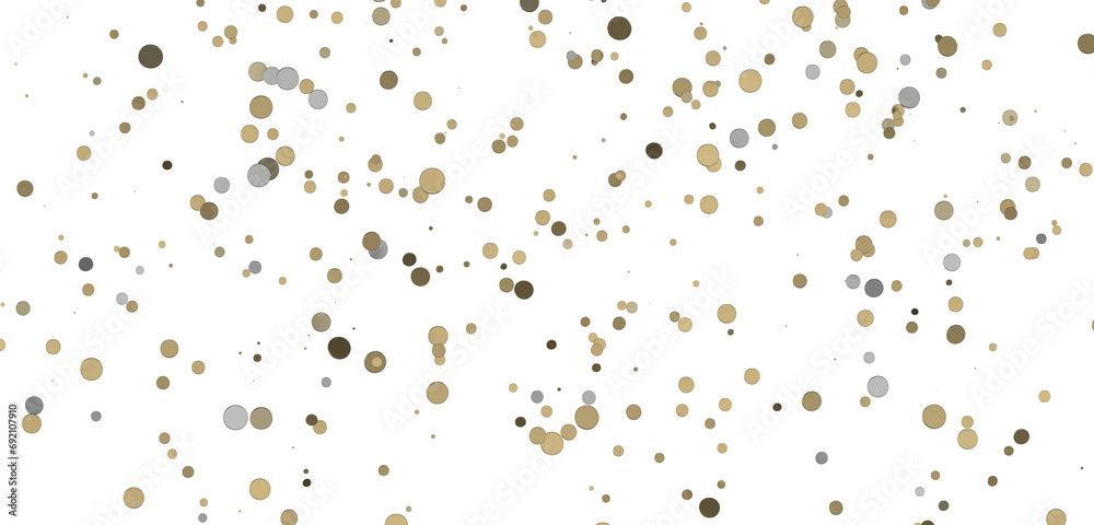 Cascading Celebration: Striking 3D Illustration Showcasing an Abundance of gold Confetti