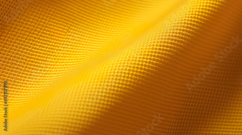 Yellow fabric texture background. Generative Ai