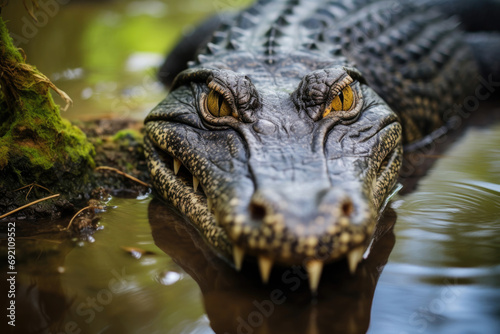 Alligator in its natural habitat
