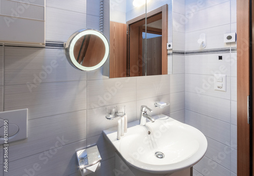 Modern bathroom with elegant design photo