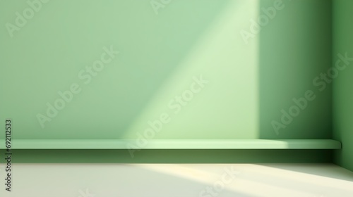 Minimalistic abstract simple light blue background for product presentation with sunny light and intricate shadow on wall.illustration