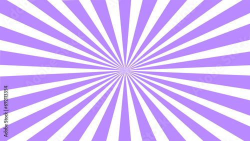 Purple and white sunburst background