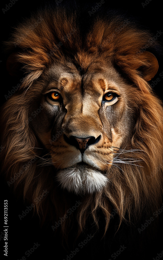 Fototapeta premium leão majestoso 