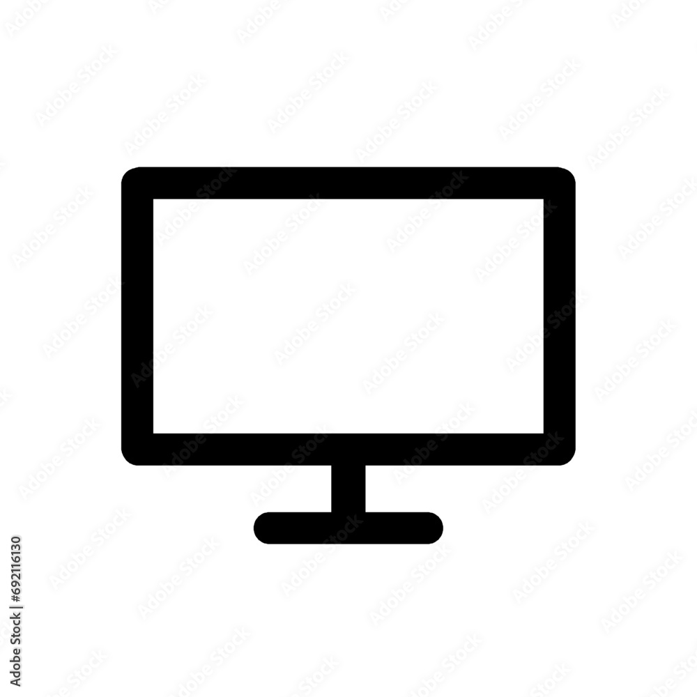lcd tv monitor desktop icon isolated on white and transparent background. black grey color. concept of technology, digital, screen lcd tv monitor desktop icon isolated on white and transparent background. black grey color. concept of technology, digital, screen