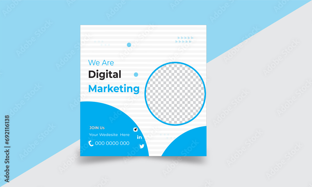 digital marketing social media and post template banner digital marketing social media and post template banner