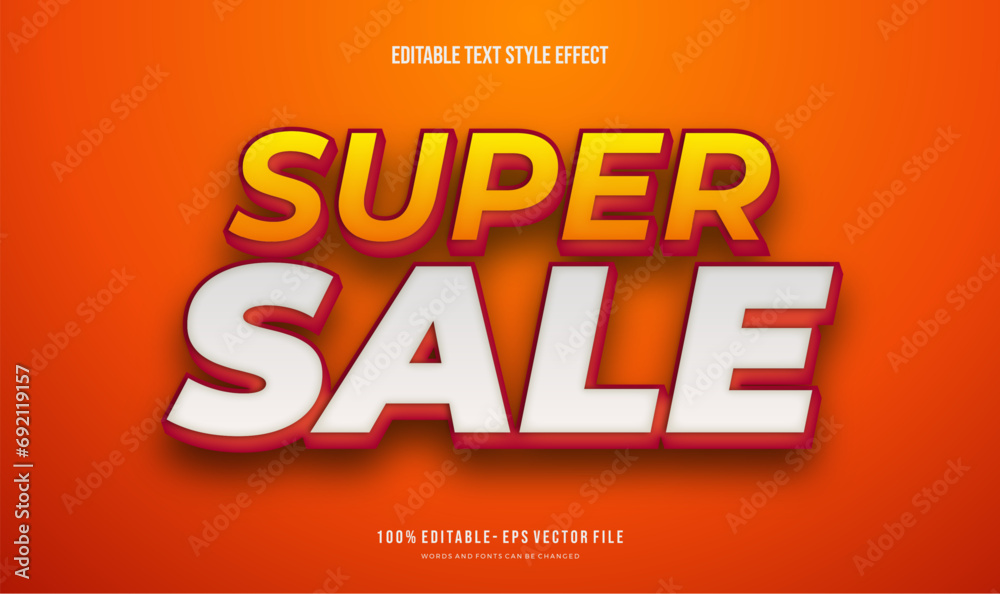 Editable text effect super sale Text style effect. Editable fonts vector files. Editable text effect super sale Text style effect. Editable fonts vector files.