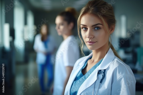 Wallpaper Mural Young doctors intern at hospital Torontodigital.ca