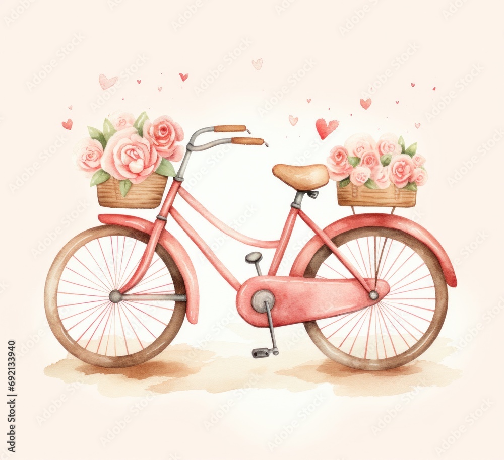 valentines day valentine bicycle