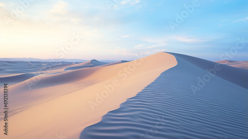 Minimalist Desert Landscape  Close-Up View