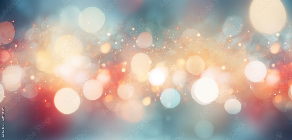 Defocused Spots in a Festive Christmas Abstract Background Light hues Long Photo Banner Design. Defocused Spots in a Festive Christmas Abstract Background Light hues Long Photo Banner Design.
