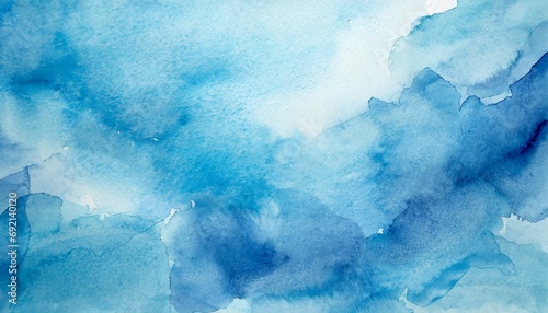 abstract watercolor background in blue colors ai