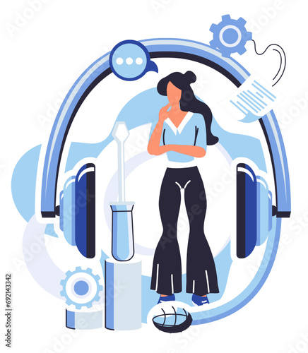 Client support vector illustration. The call center is hub assistance, ready to resolve issues and provide information Professional helpdesk services streamline client support, fostering efficient