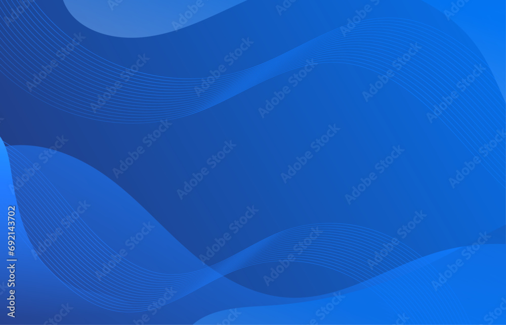 Abstract blue wavy business style background, Blue background