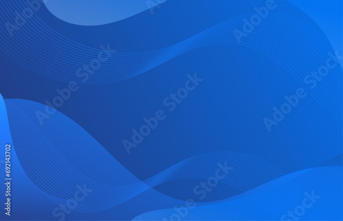 Abstract blue wavy business style background, Blue background