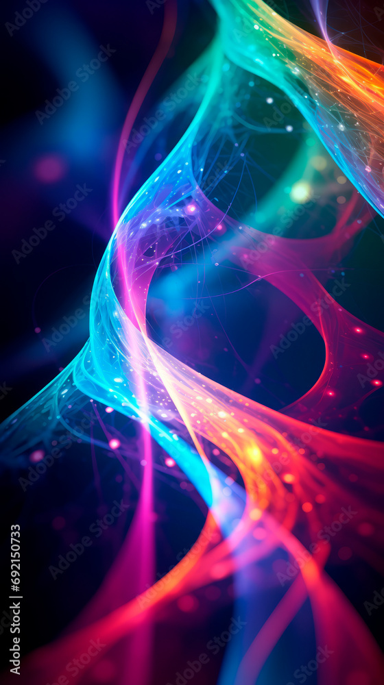 Colorful Abstract Background With a Black Base Colorful Abstract Background With a Black Base