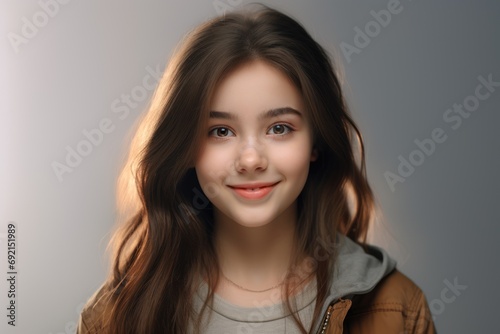 Wallpaper Mural Redefined beauty: a portrait of a girl, highlighting her gorgeous features. Torontodigital.ca