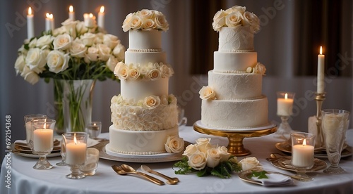 luxury wedding cake  wedding designed cake  wedding cake on the table  wedding table setting  wedding table decoration