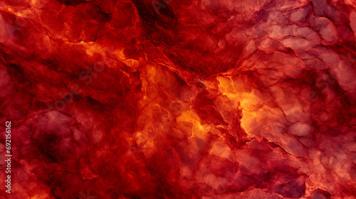 Grunge red yellow background, coating abstract blaze fire flame texture or rock. Bright uneven surface with texture with red tones.
