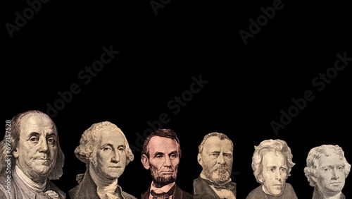 United States Paper Currency Presidents photo