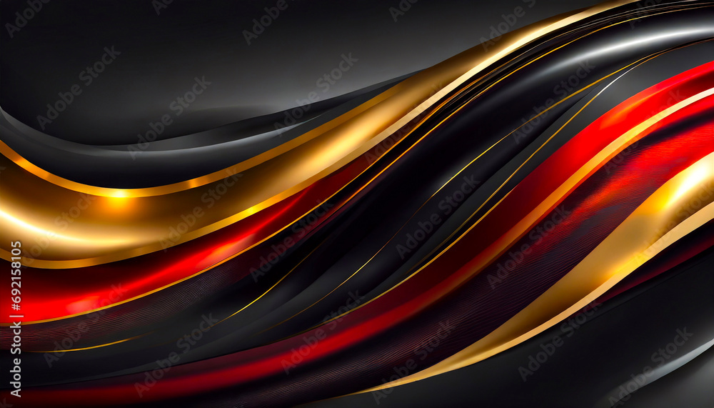 Abstrakcyjne czarne tło, krzywa tekstura, wzór w kształcie fal i kuli